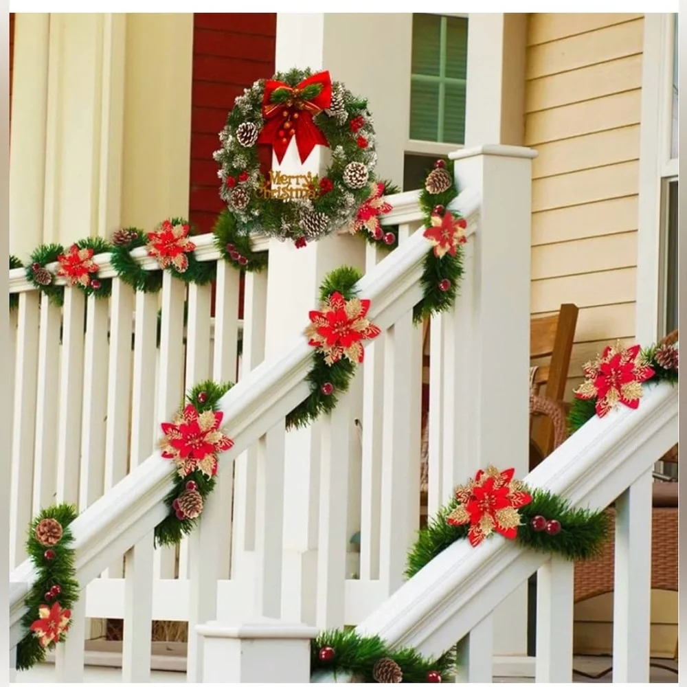 Christmas Garland 50 Foot Soft Non-Lit Artificial Greenery Indoor/Outdoor NEW